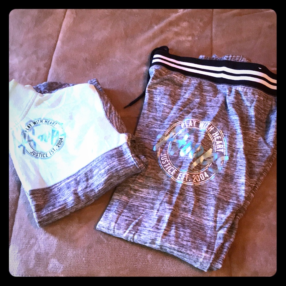 Justice Hoops Sweatsuit (Lightweight) EUC